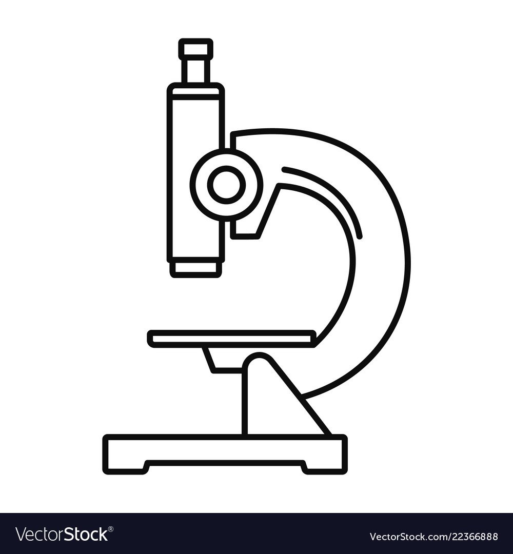 Микроскоп в нарисованном виде