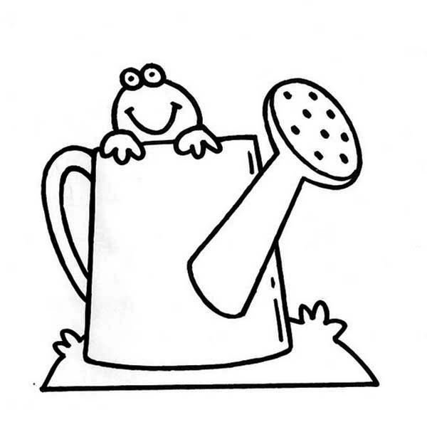 Лейка раскраска