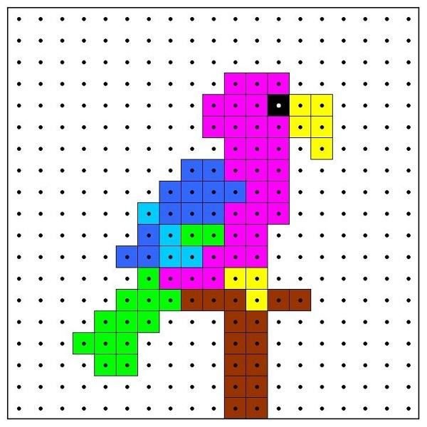 Фигуры по клеточкам в тетради