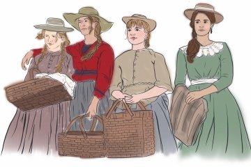 Маленькие женщины иллюстрации