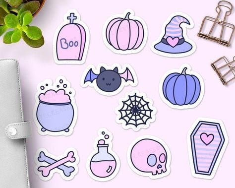 Фиолетовые наклейки для срисовки