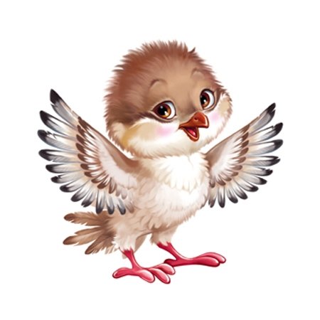 Воробей для детей