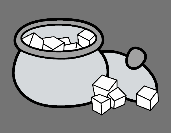 Сахарница раскраска для детей