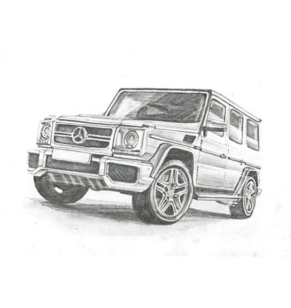Mercedes Benz AMG g63 карандаш