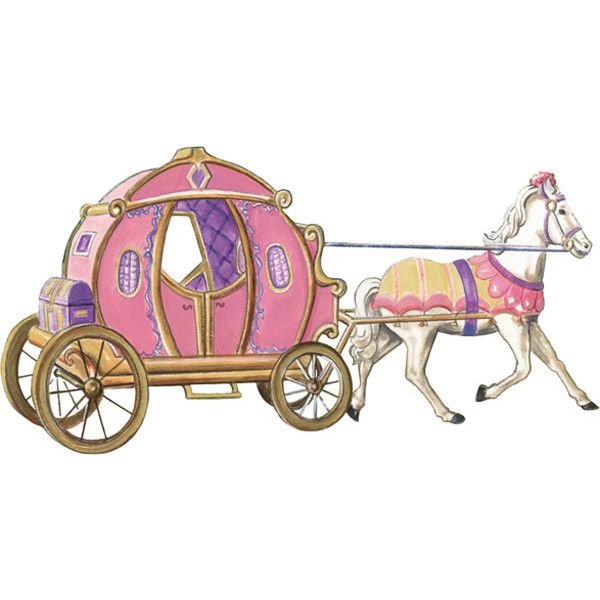 Карета раскраска для детей