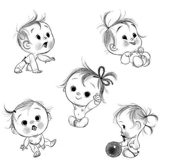 Милые лёгкие рисуночки