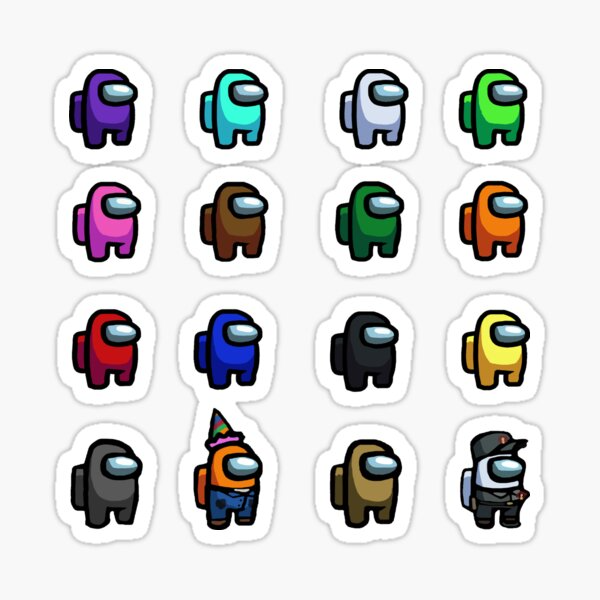 Стикеры амонг АС печать