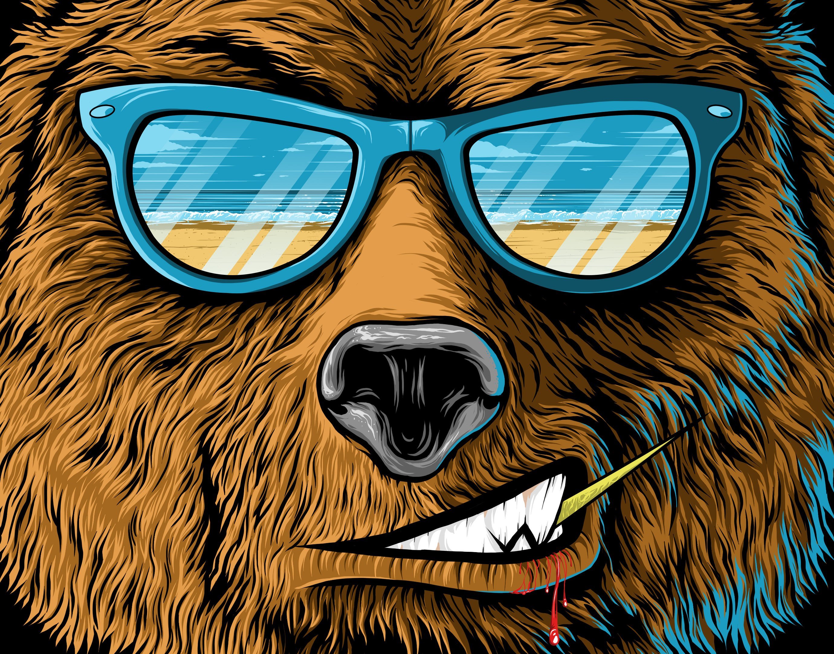Медведь в очках