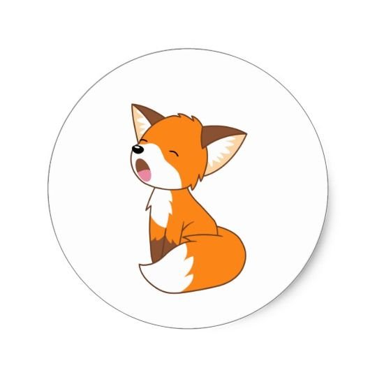 Маленькая мультяшная лиса