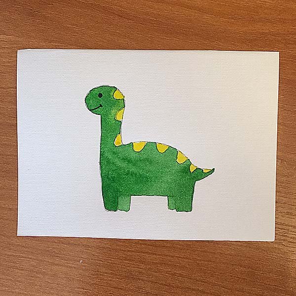 Рисование для малышей динозавры