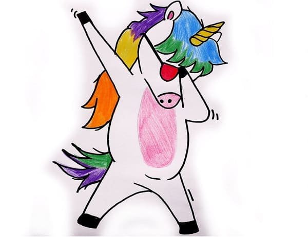 Крутые рисунки карандашом Единорог