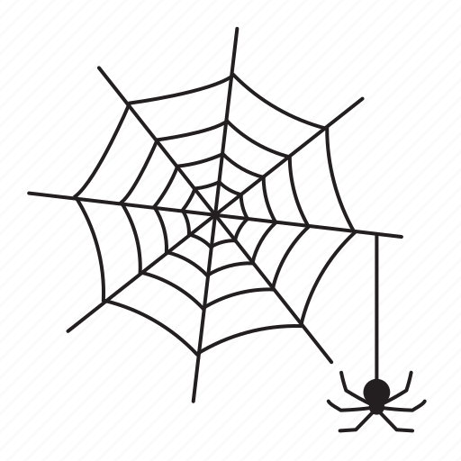 Паутина с пауком на Хэллоуин