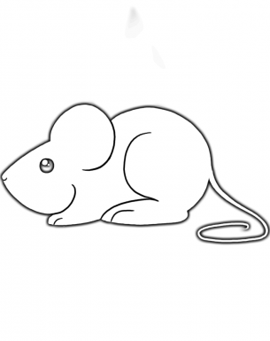Мышонок рисунок карандашом