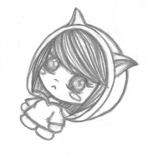 Чиби для срисовки карандашом