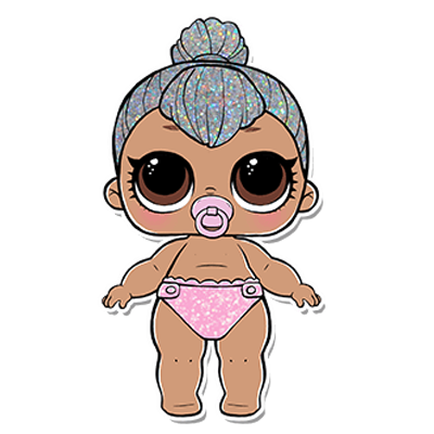 Раскраска кукла ЛОЛ малышка