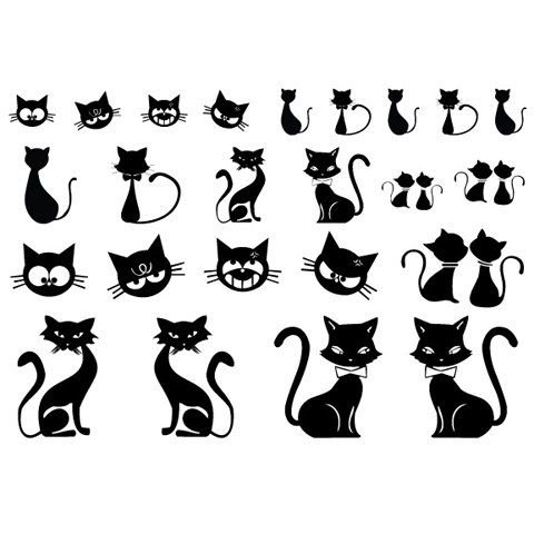 Детские тату кошки