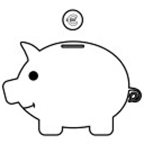 Свинья копилка раскраска