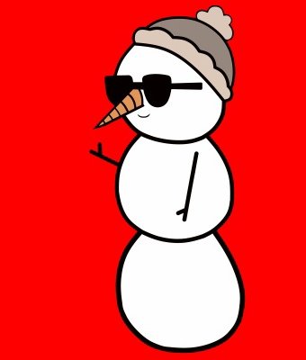 Снеговик без фона