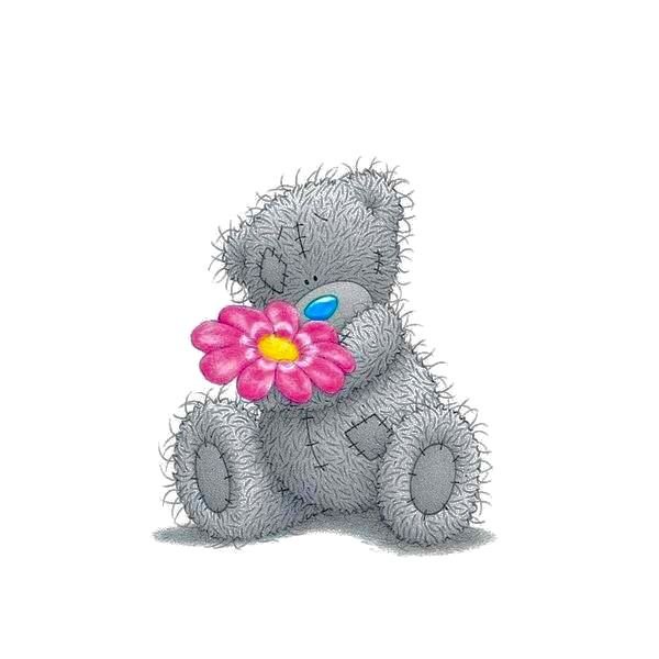 Мишка Тедди с цветами