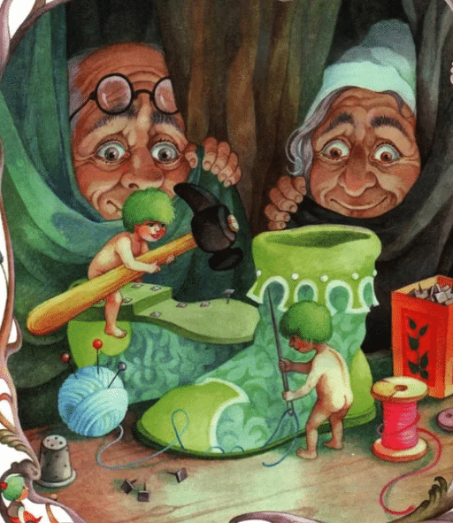 Сказка маленькие человечки братья Гримм