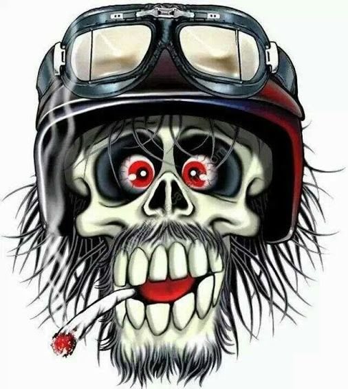 Череп в каске