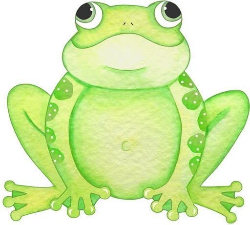 Лягушка шаблон для детей