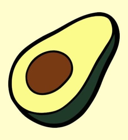 Наклейки "авокадо"