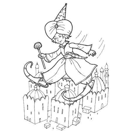 Раскраска алладин Джафар