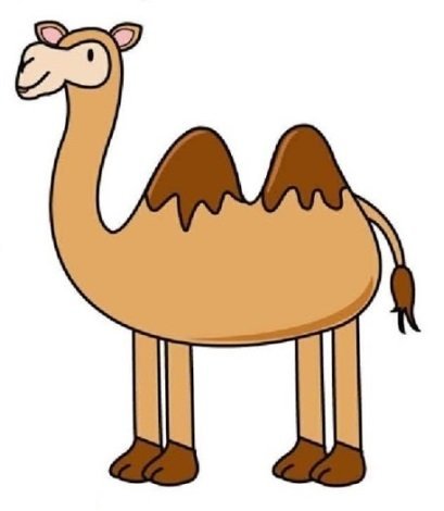Верблюд раскраска