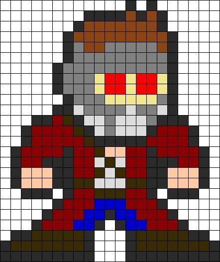 Рисование по клеткам Мстители