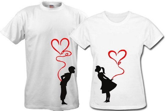 Парные футболки для двоих