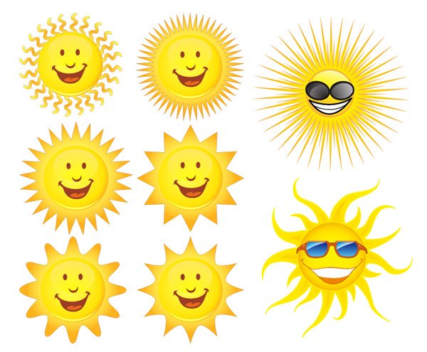 Солнышко мультяшное