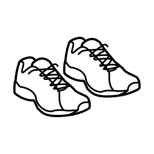 Трафарет кроссовок