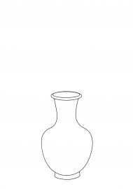 Ваза трафарет для рисования