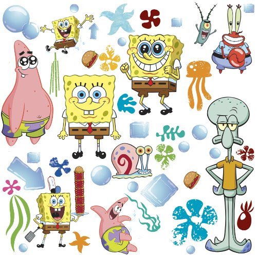 Наклейки губка Боб