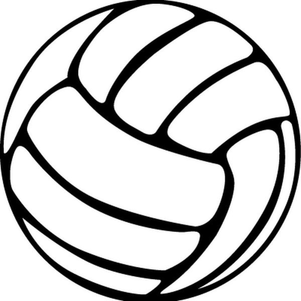Раскрасить волейбольный мяч