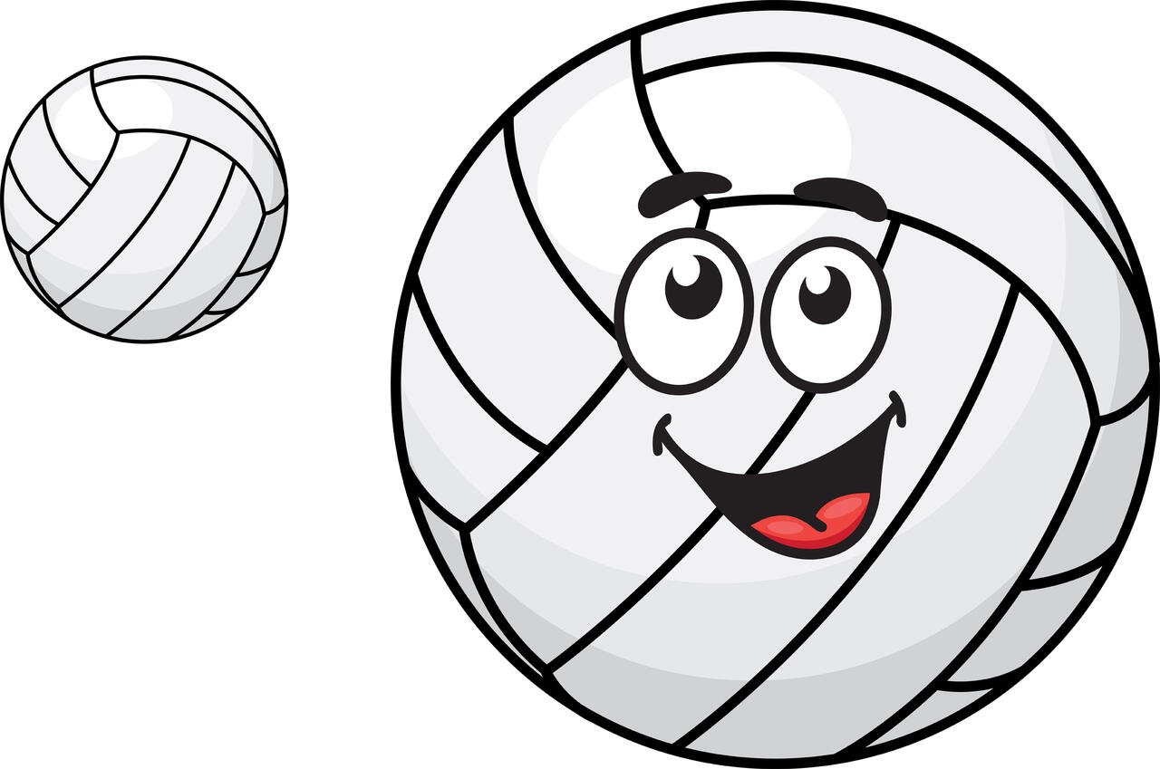 Волейбольный мяч с глазами