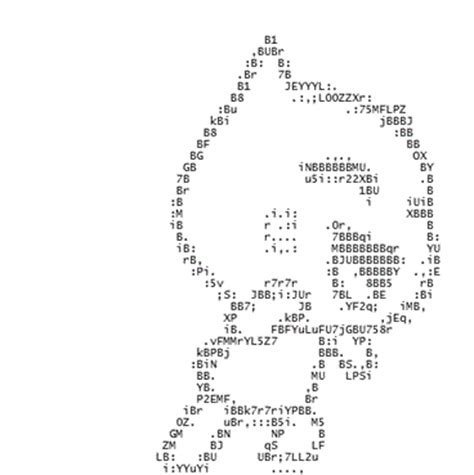 ASCII Art рисунки символами и знаками
