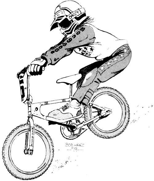 Раскраска BMX