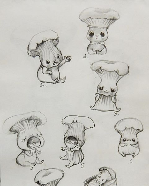 Маленькие рисунки в стиле goblin core (49 фото)