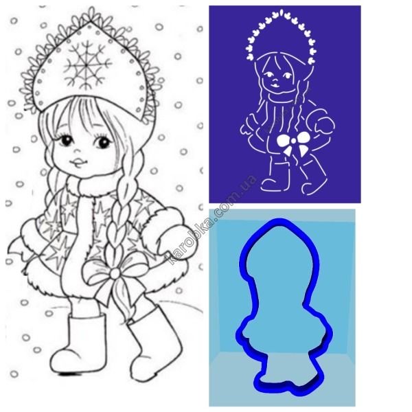 Рисунок Снегурочки карандашом
