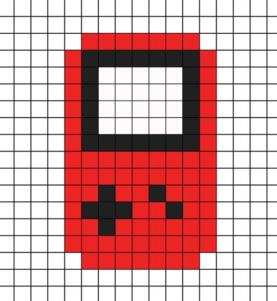 Квадратные рисунки по клеточкам