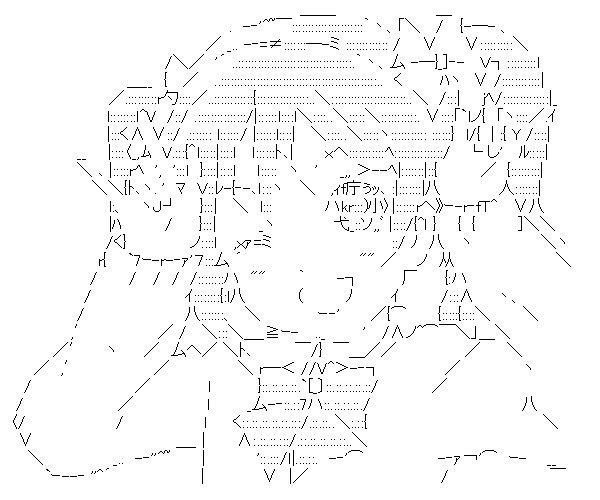 Рисунки символами аниме