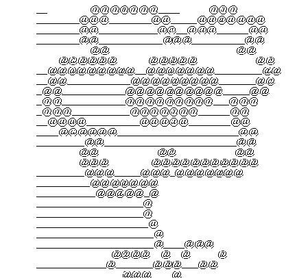 Кот из символов