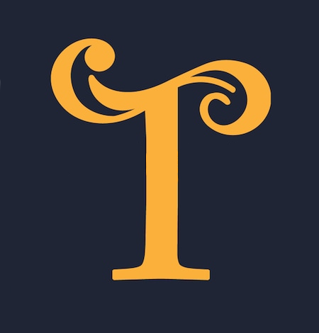 Логотип в виде буквы т