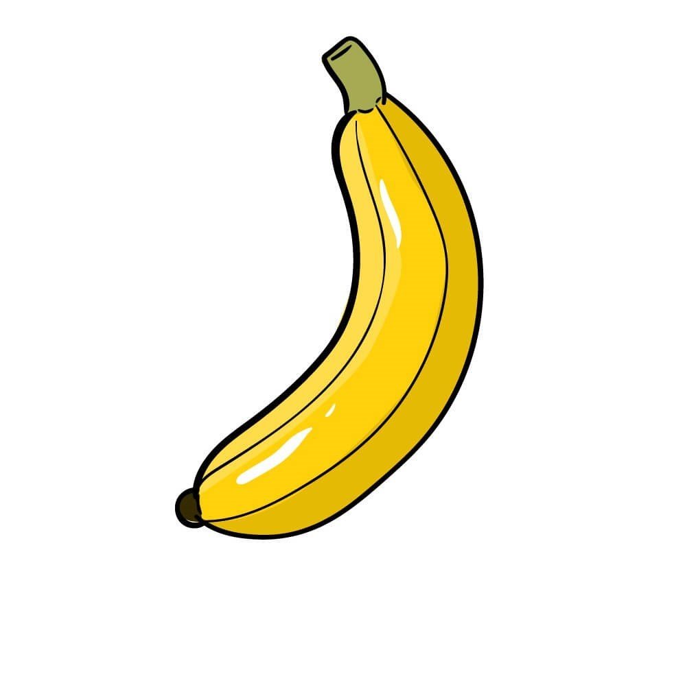 Банан рисовать