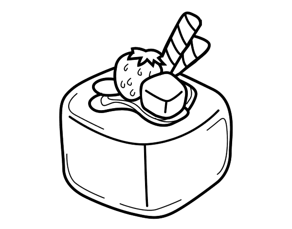 Раскраска сладости шоколад