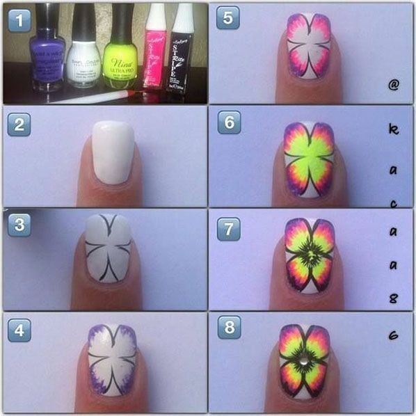 Фужер на ногтях