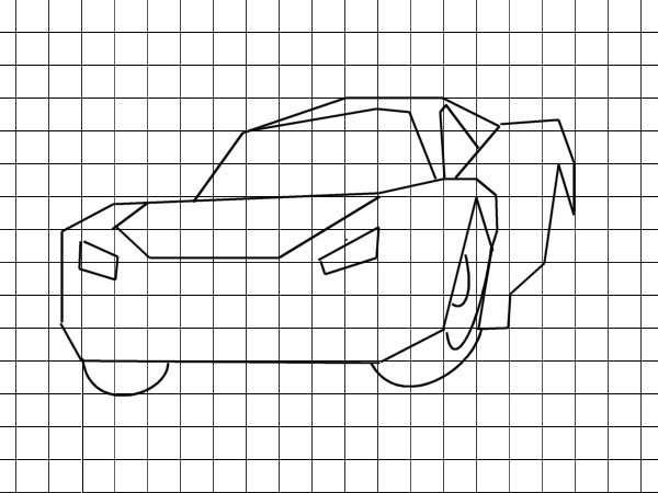 Машинки по клеточкам