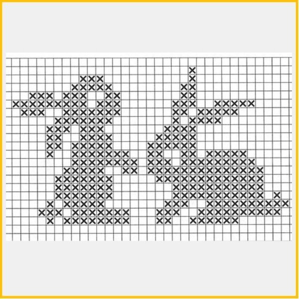 Маленькие рисунки для вязания спицами